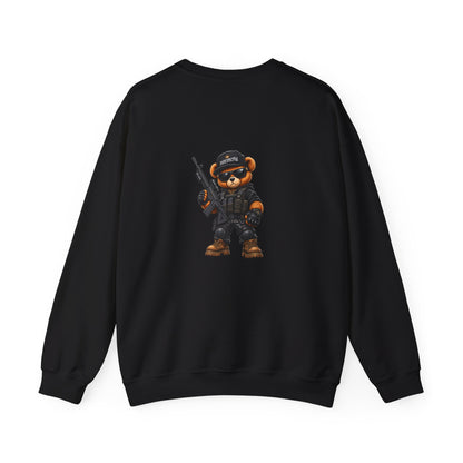 Tactical Bear — Back-Print Graphic Crewneck