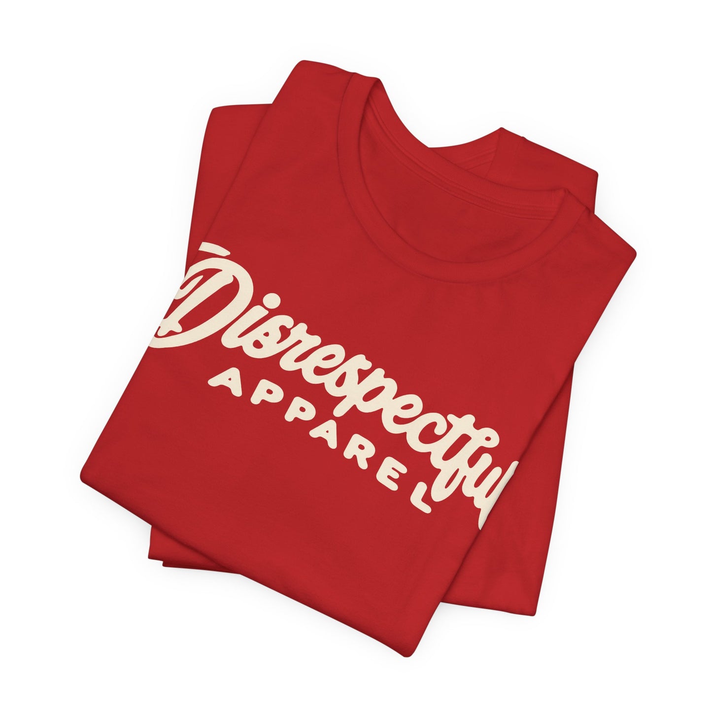 Disrespectful Apparel Script Logo Tee — Casual Graphic T-Shirt