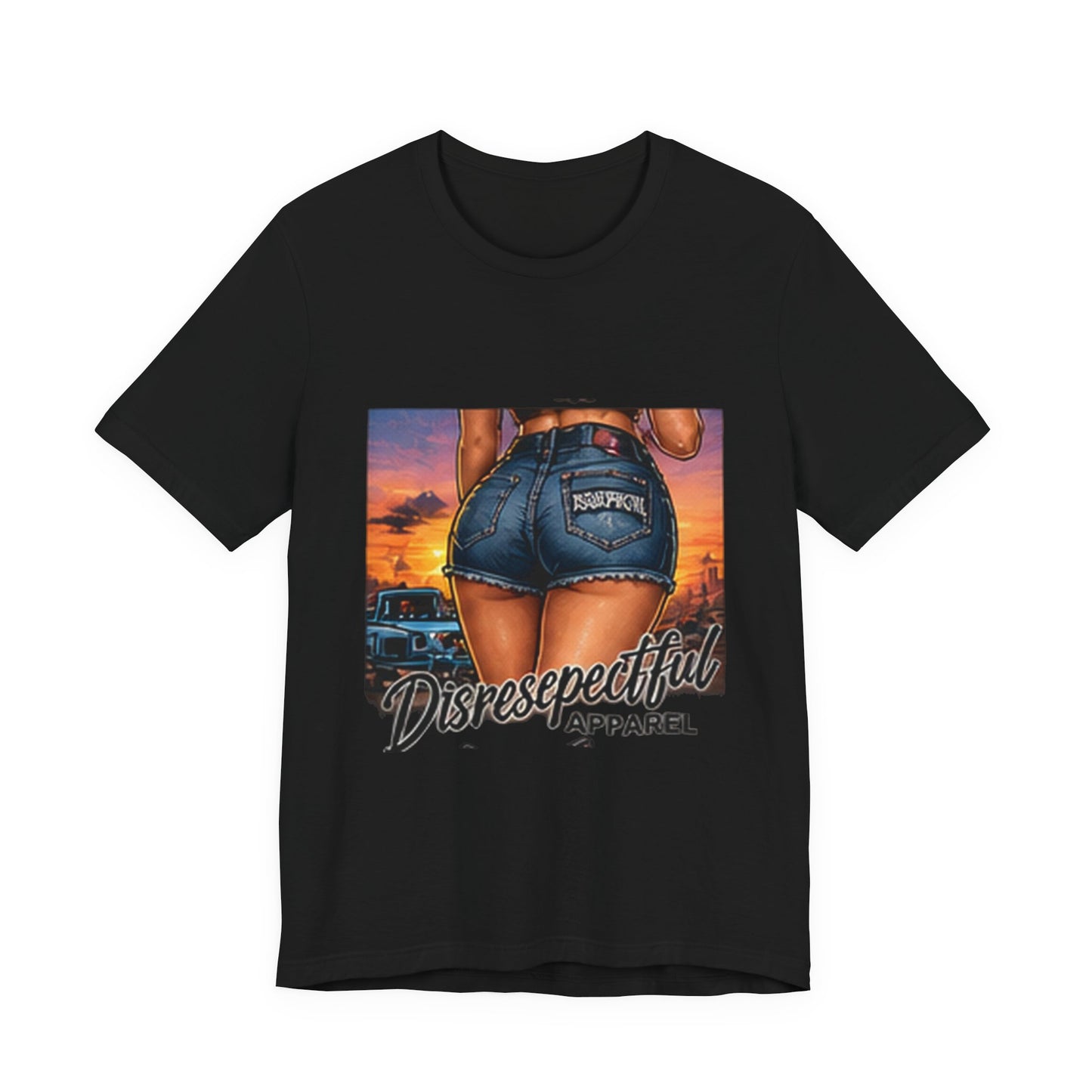 Sunset Denim — Retro Pin-Up Graphic Tee