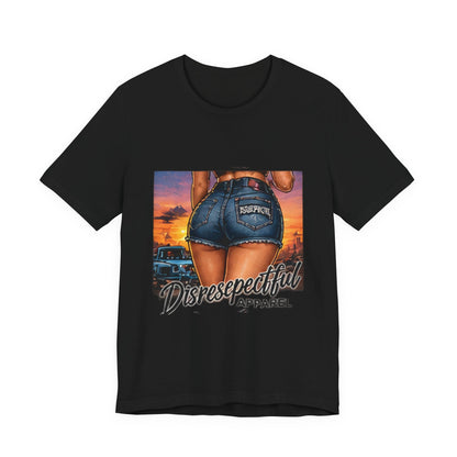 Sunset Denim — Retro Pin-Up Graphic Tee