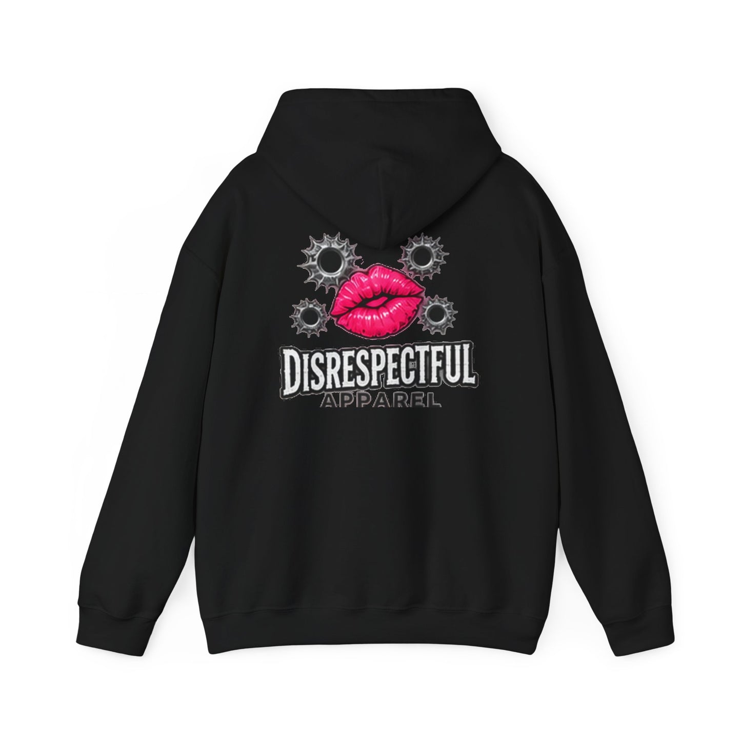 Kiss & Bullet Hole — Back-Print Graphic Hoodie