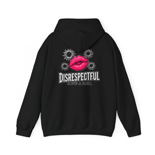 Kiss & Bullet Hole — Back-Print Graphic Hoodie