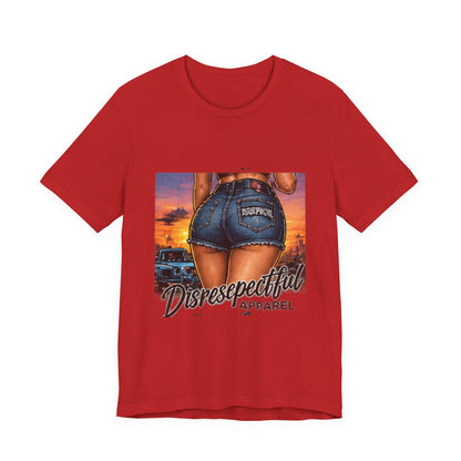 Sunset Denim — Retro Pin-Up Graphic Tee