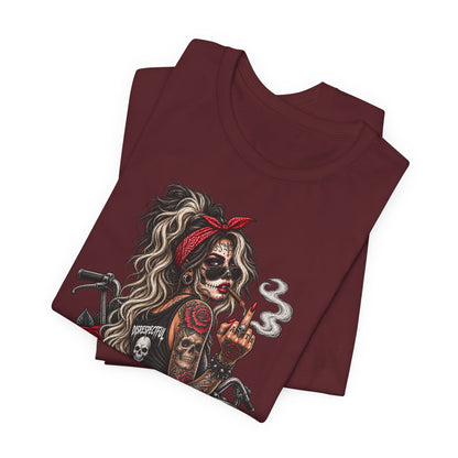 Disrespectful Apparel Skull Pin-Up Tee