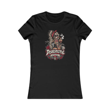 Disrespectful Apparel Skull Pin-Up — Women's Favorite Graphic Tee