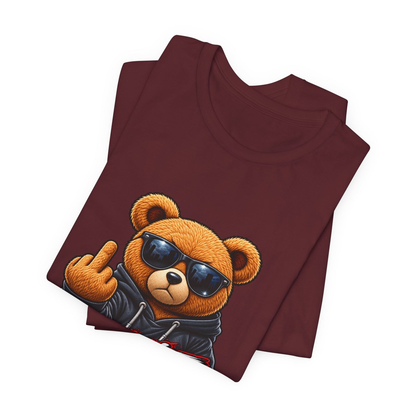 T-Shirt — 'Don't Care' Bear Graphic Tee