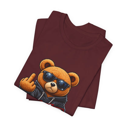 T-Shirt — 'Don't Care' Bear Graphic Tee