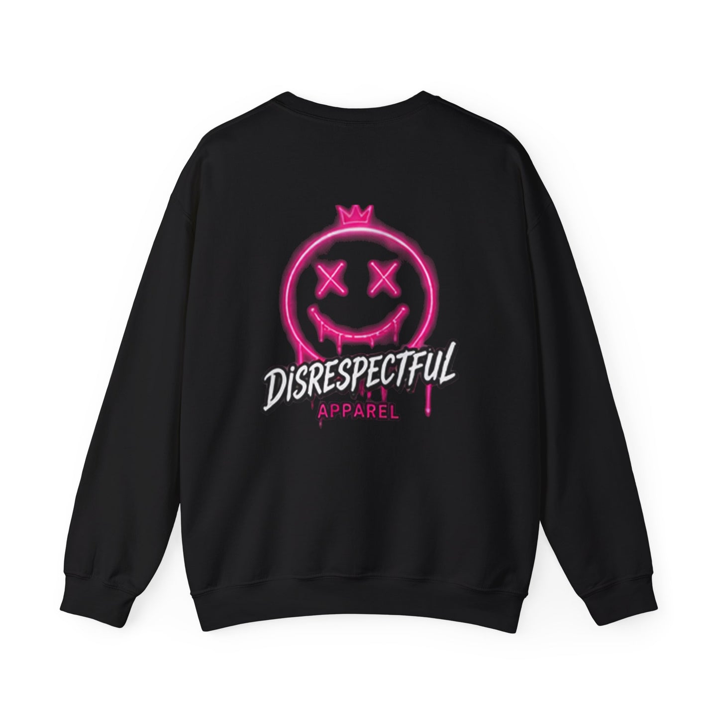 Pink Graffiti Smile — Back-Print Graphic Crewneck