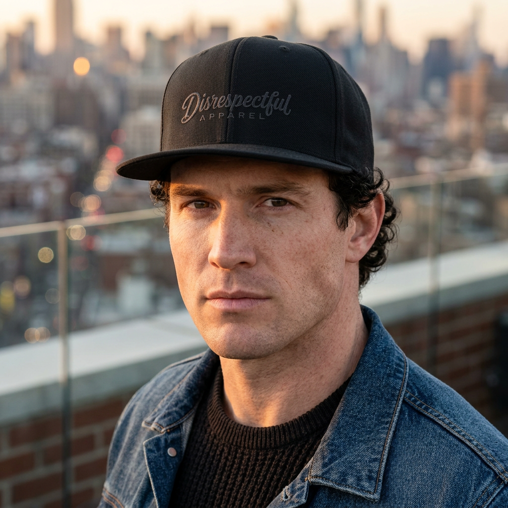 DA Script Logo — Embroidered Flat-Bill Snapback