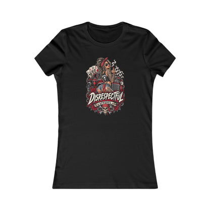 Disrespectful Apparel Pin-Up Racing — Women's Favorite Graphic Tee