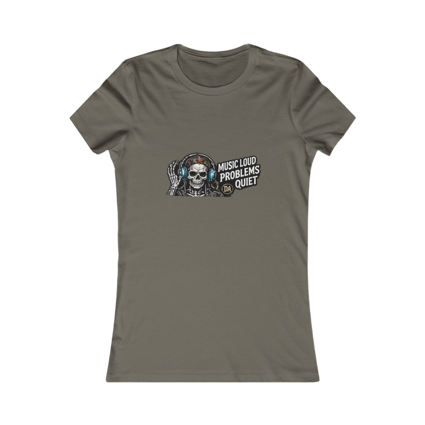 Music Loud, Problems Quiet — Women's Favorite Graphic Tee