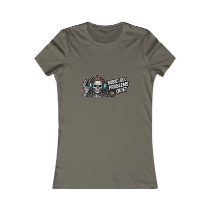 Music Loud, Problems Quiet — Women's Favorite Graphic Tee