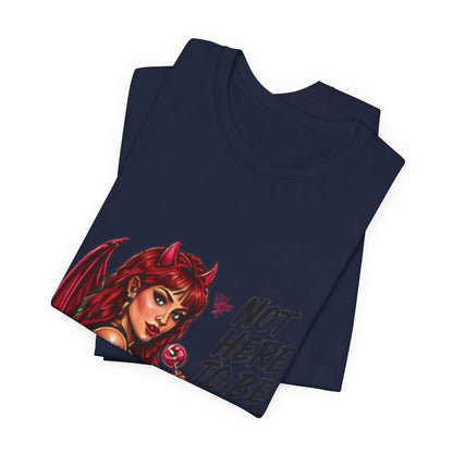Not Here To Be Nice Devil Girl Tee