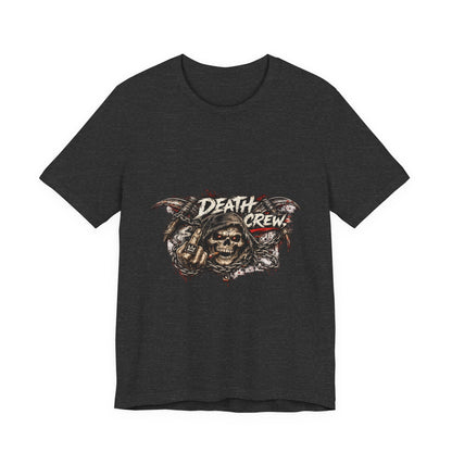 Death Crew Skull Graphic Tee — Vintage Biker Rock T-Shirt