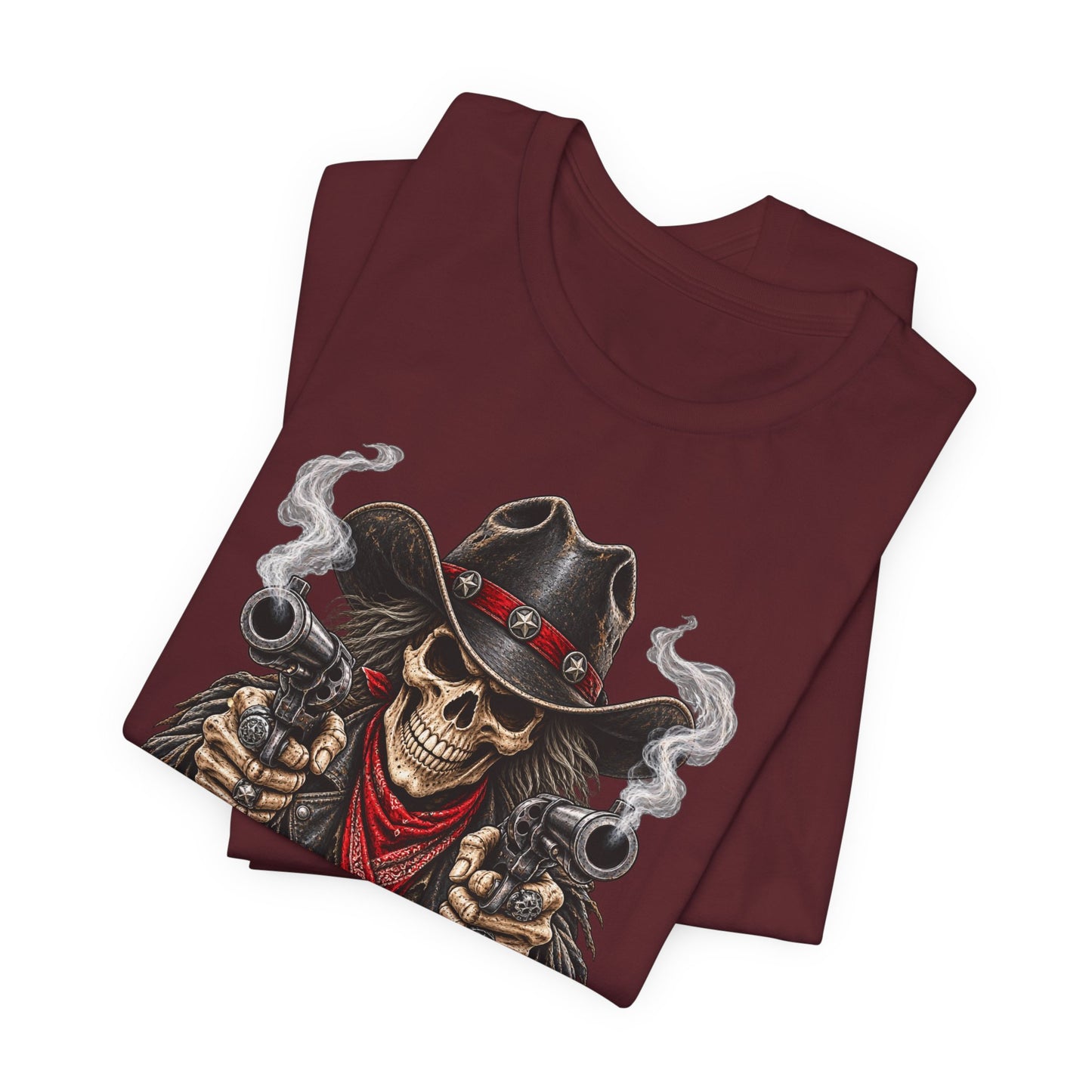 Skull Cowboy Tee — "Disrespectful Apparel" Western Graphic T-Shirt
