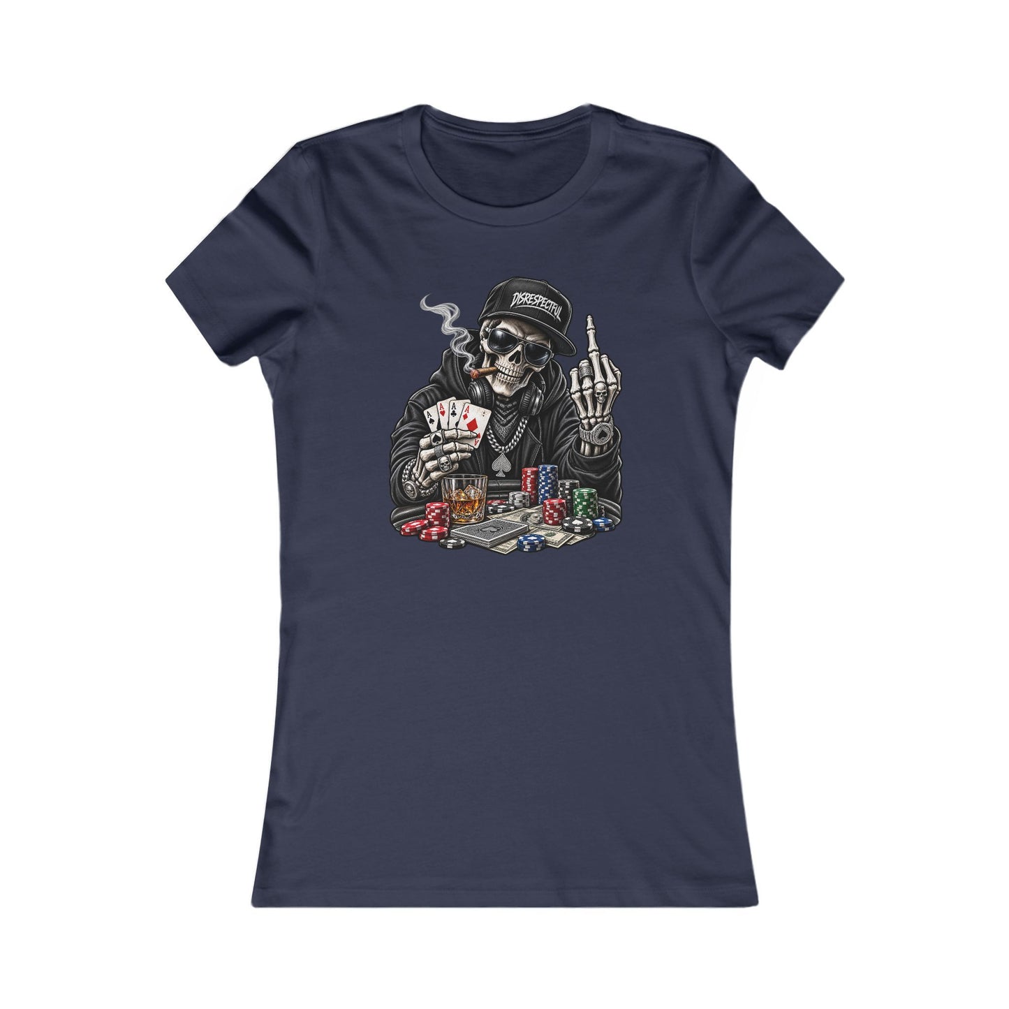 Skull Poker — Women's Favorite Graphic Tee