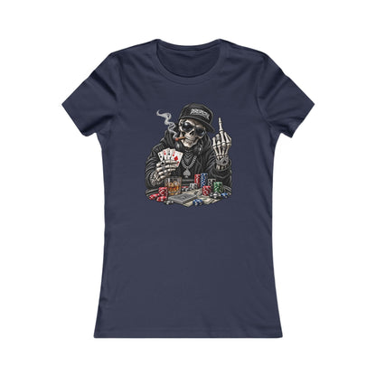 Skull Poker — Women's Favorite Graphic Tee