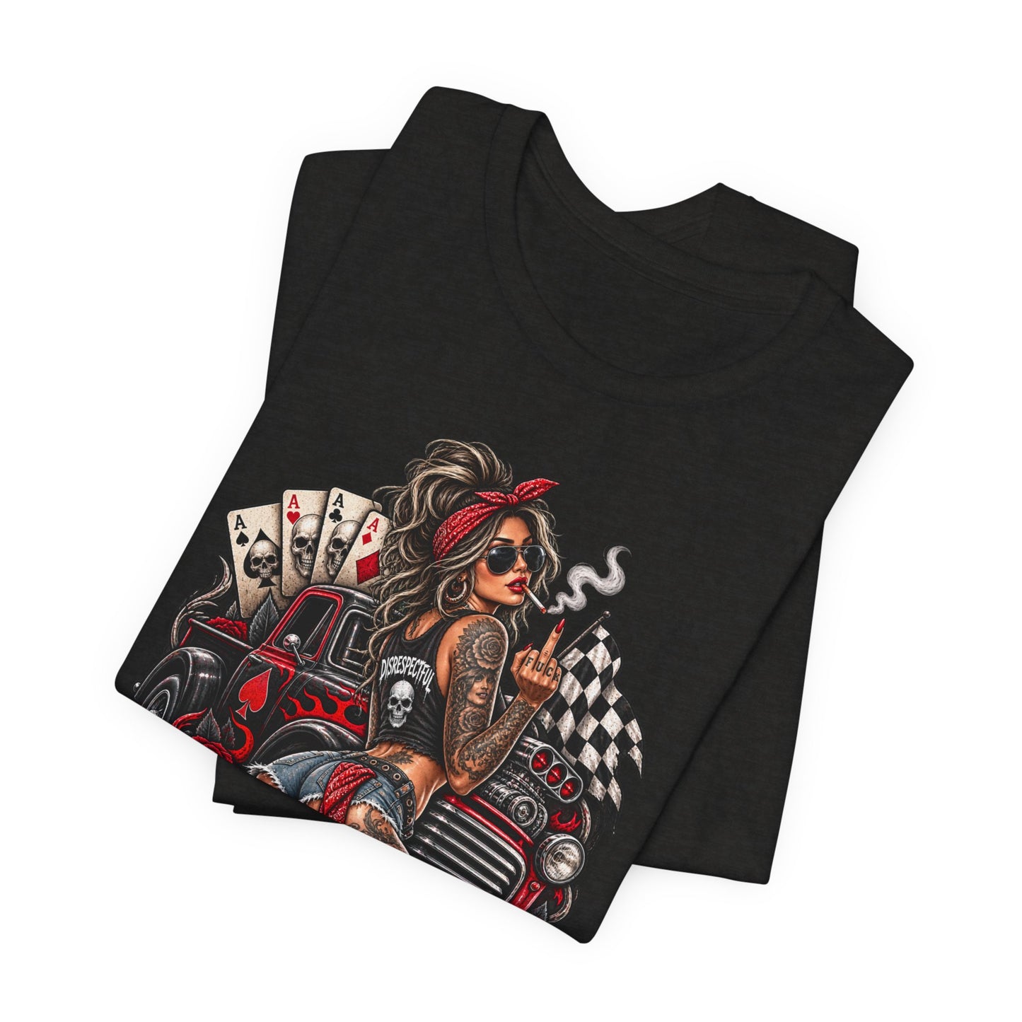 Disrespectful Apparel Pin-Up Racing Tee