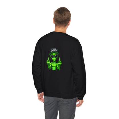 Disrespectful Alien — Back-Print Graphic Crewneck