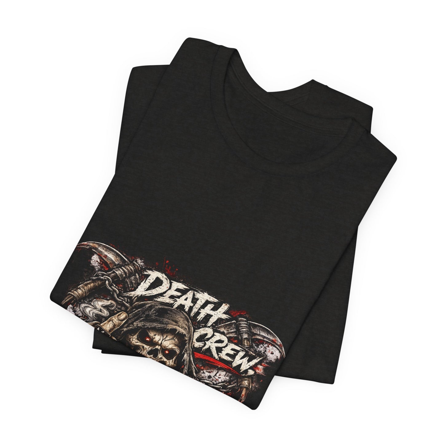 Death Crew Skull Graphic Tee — Vintage Biker Rock T-Shirt