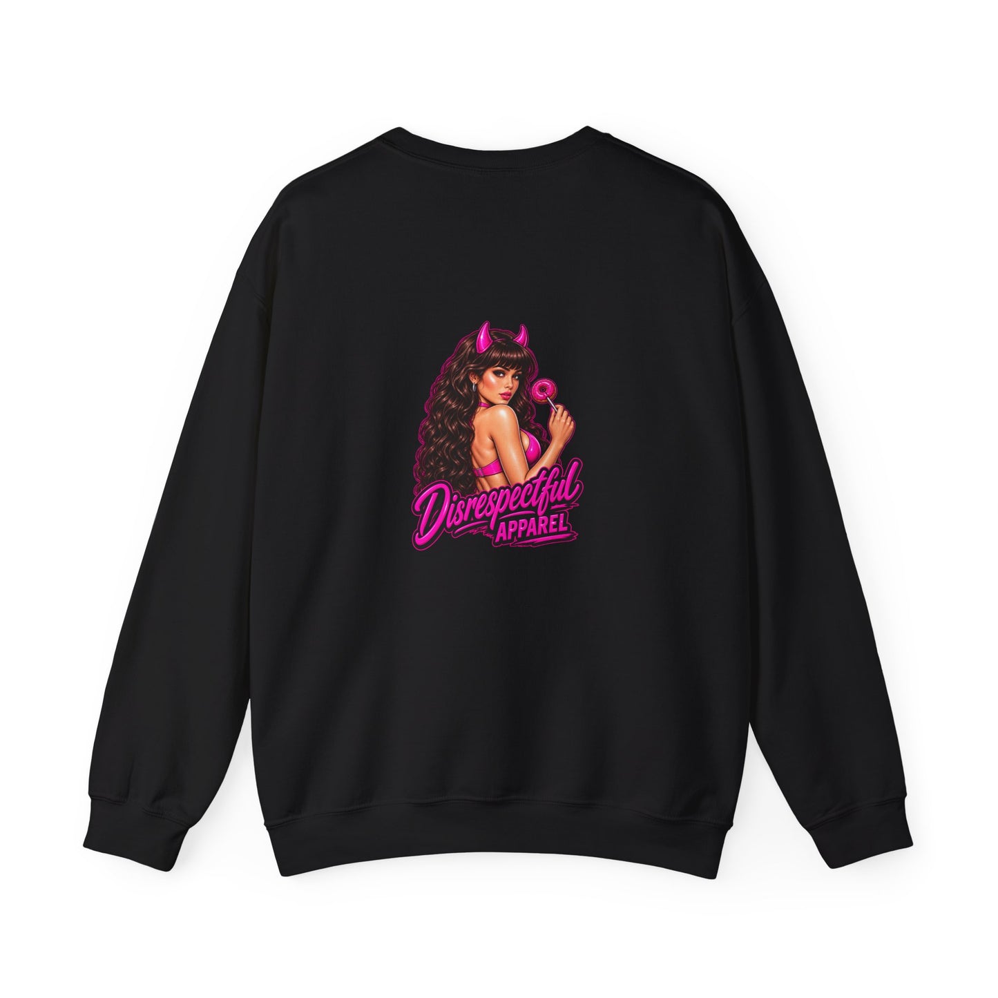 Disrespectful Devil Girl — Back-Print Graphic Crewneck