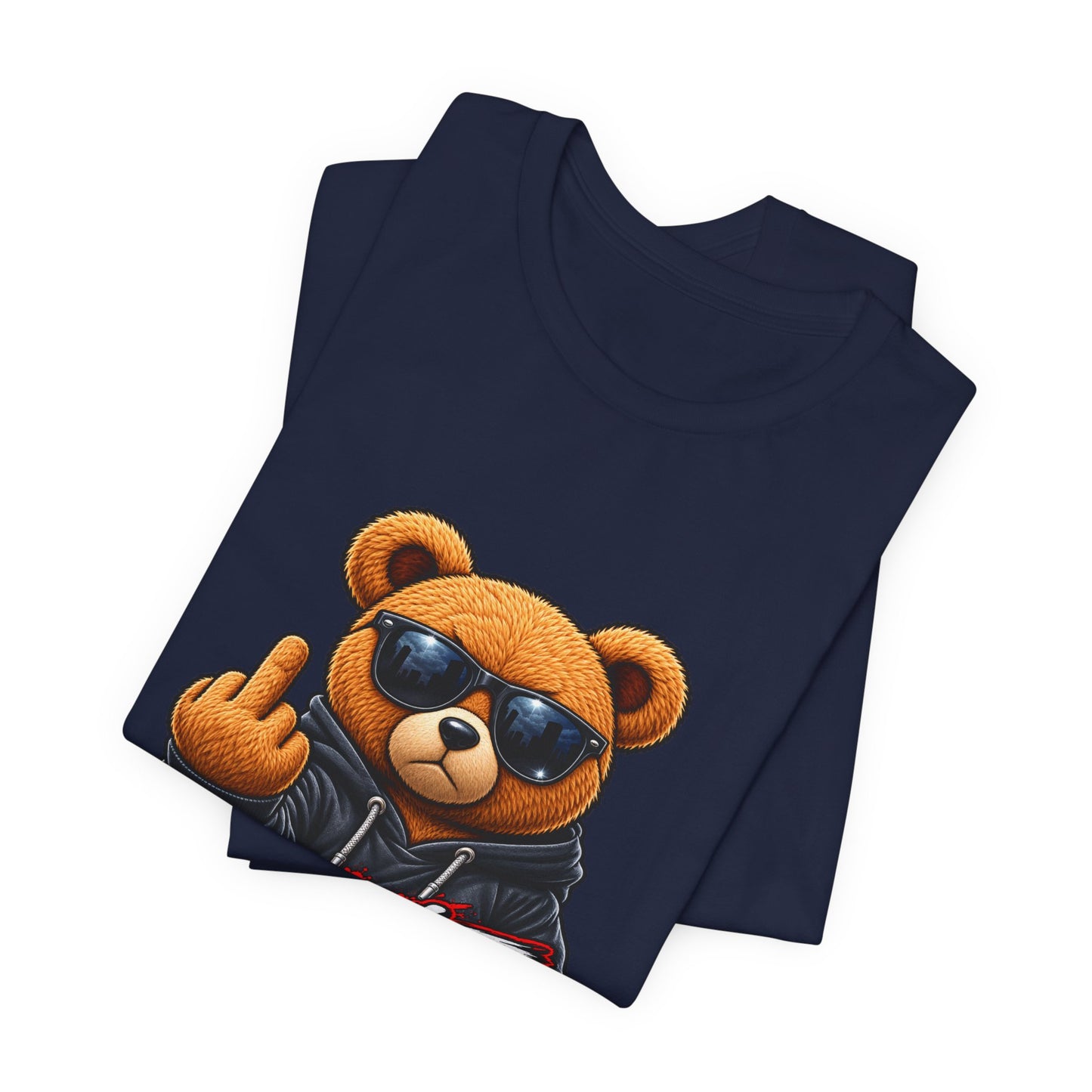 T-Shirt — 'Don't Care' Bear Graphic Tee