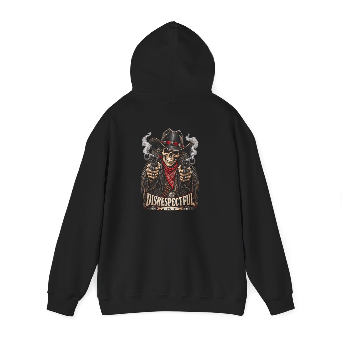 Skull Cowboy — Back-Print Graphic Hoodie