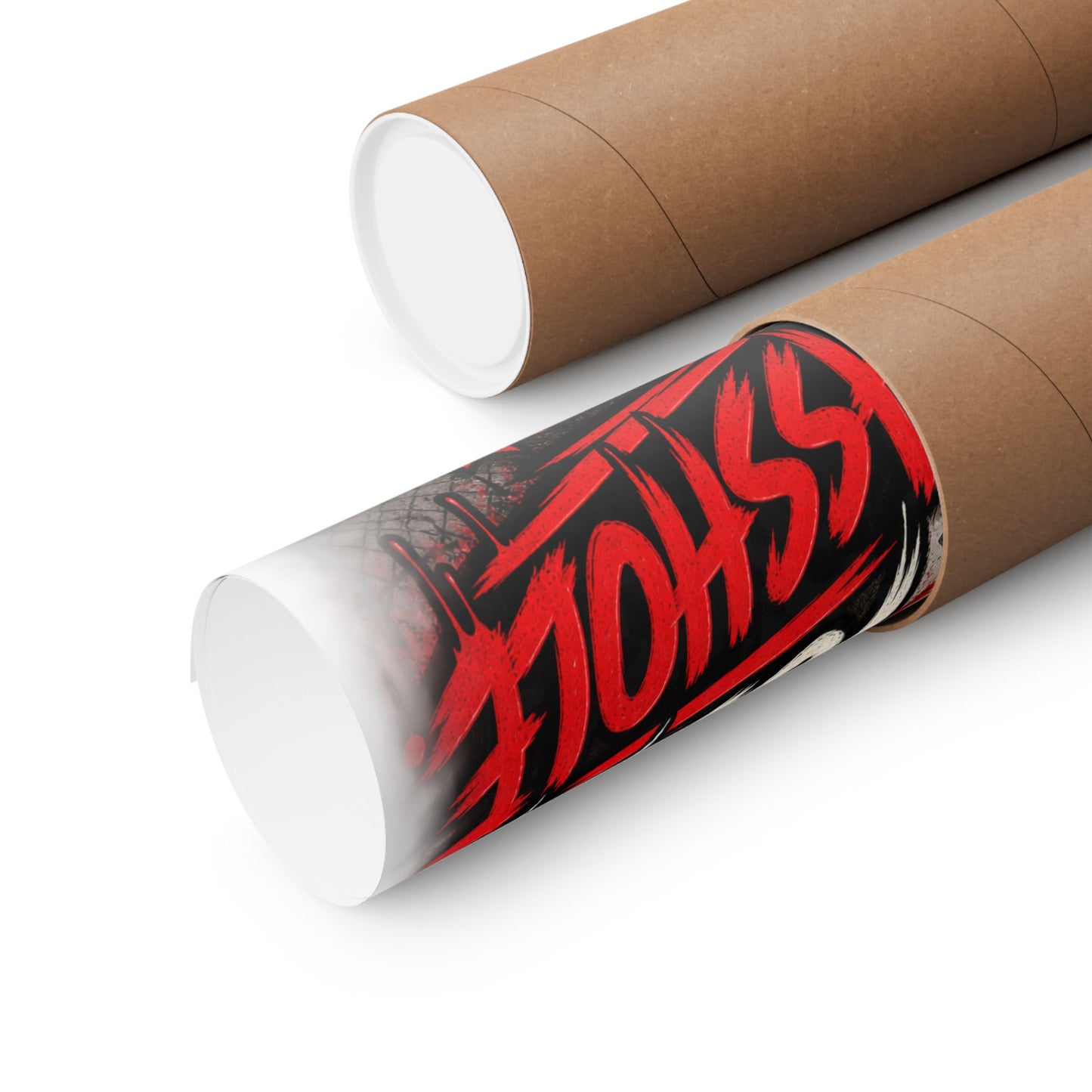 Not Today, Asshole — Biker Girl Horizontal Matte Poster