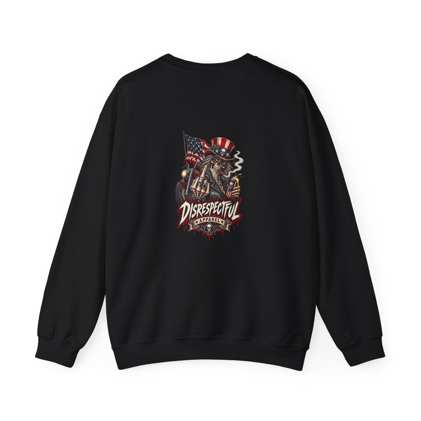 Patriotic Rebel — Back-Print Graphic Crewneck