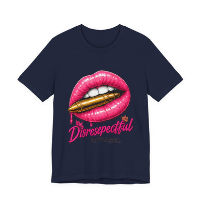 Kiss Kiss Bang Bang — Pink Lip & Bullet Graphic Tee