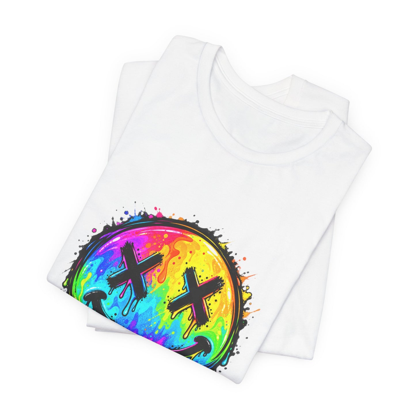 Rainbow Drip Smiley T-Shirt
