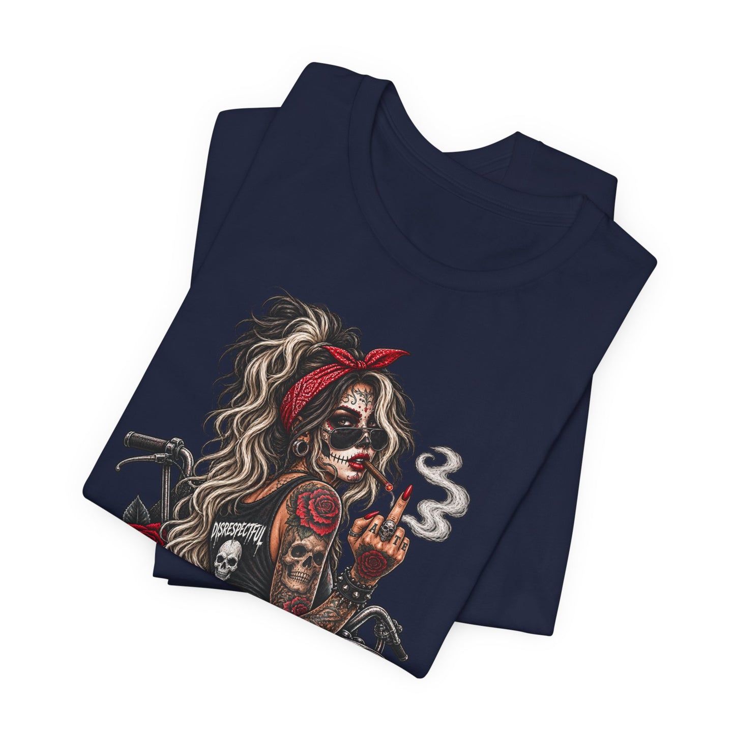 Disrespectful Apparel Skull Pin-Up Tee