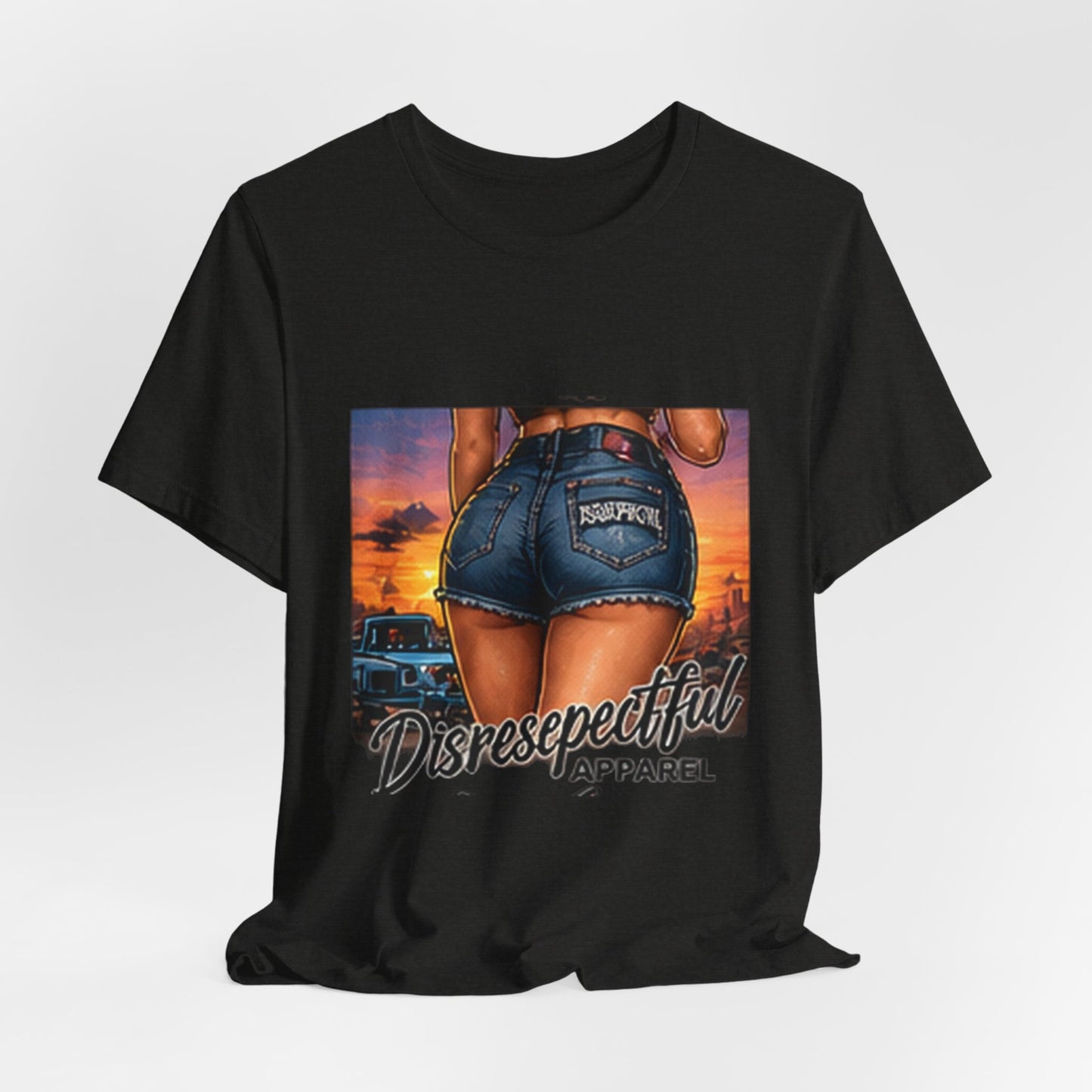 Sunset Denim — Retro Pin-Up Graphic Tee