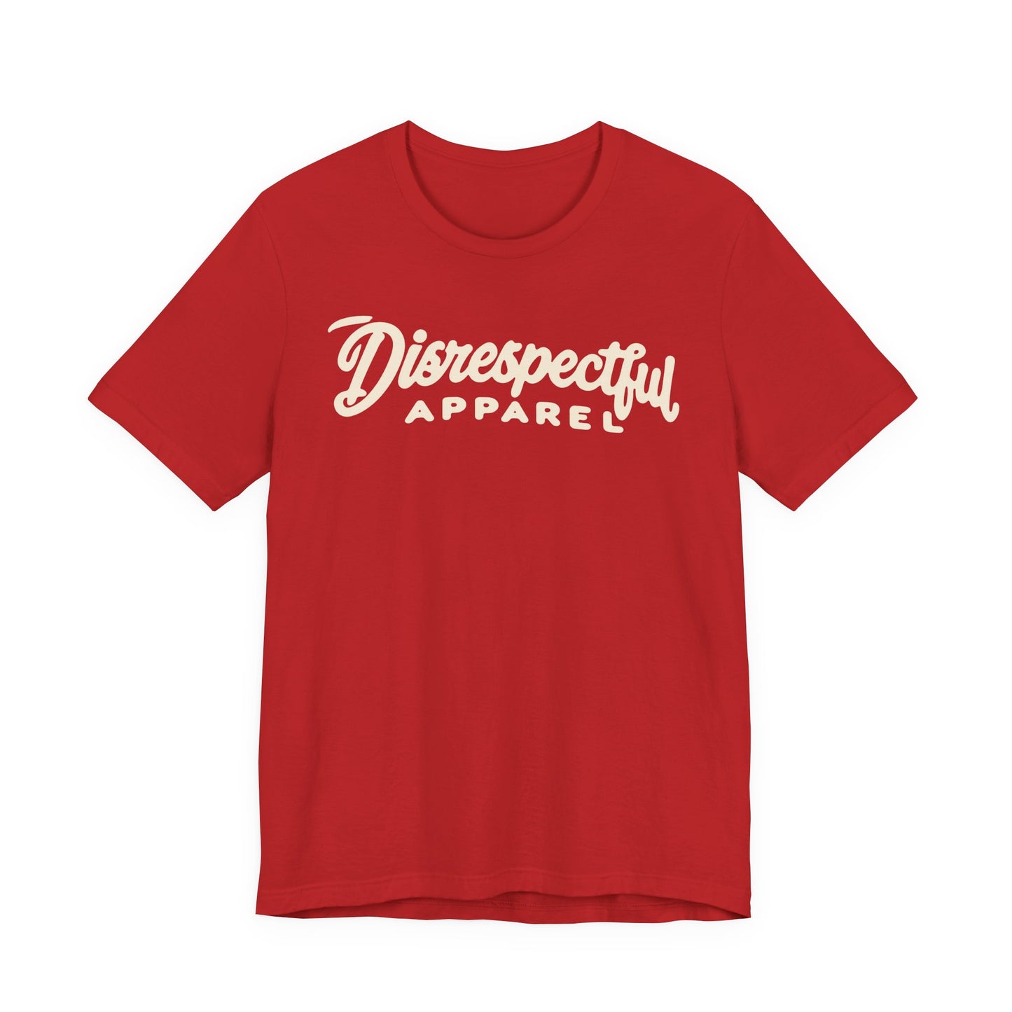 Disrespectful Apparel Script Logo Tee — Casual Graphic T-Shirt