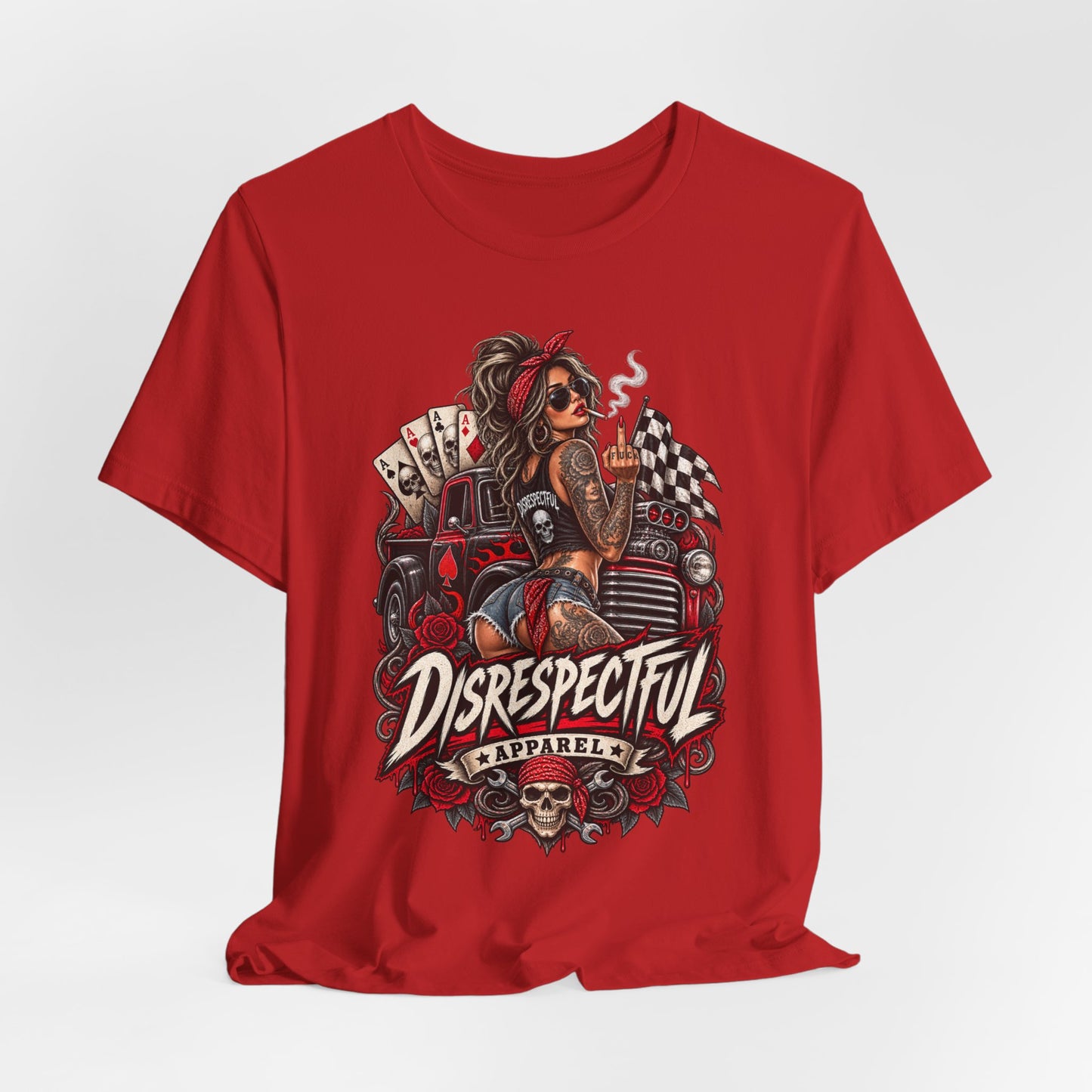 Disrespectful Apparel Pin-Up Racing Tee