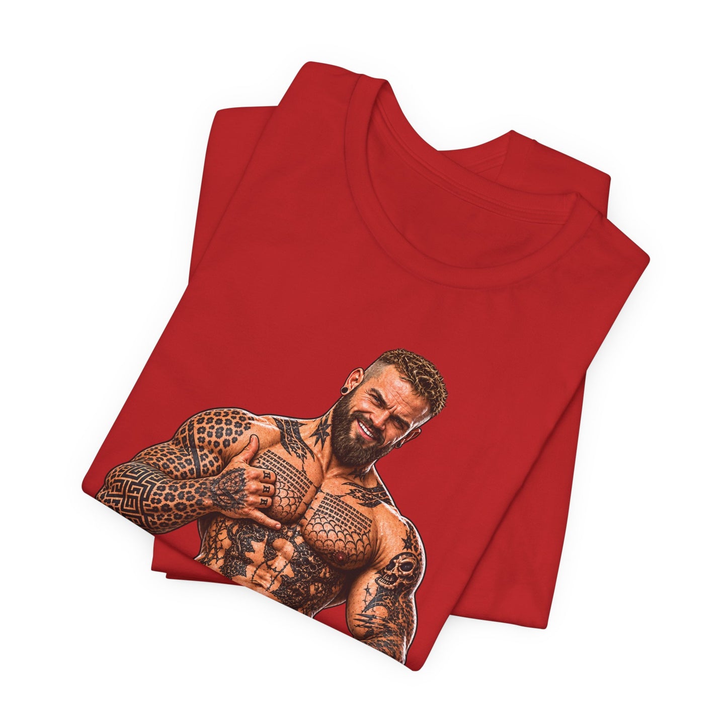 Spread Cheeks Not Hate — Tattooed Biker Graphic Tee