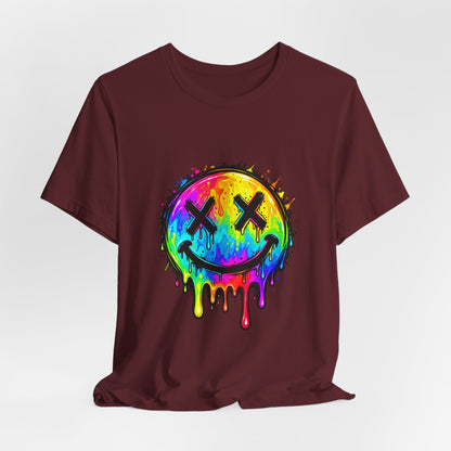 Rainbow Drip Smiley T-Shirt