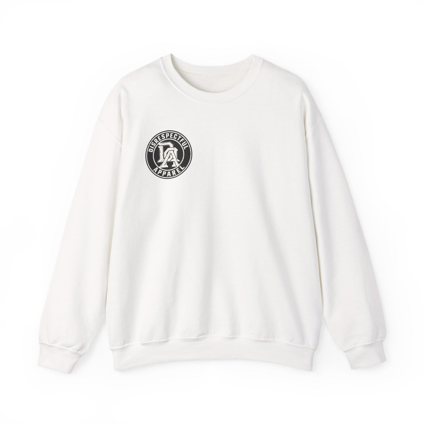DA Script Logo — Black — Back-Print Graphic Crewneck