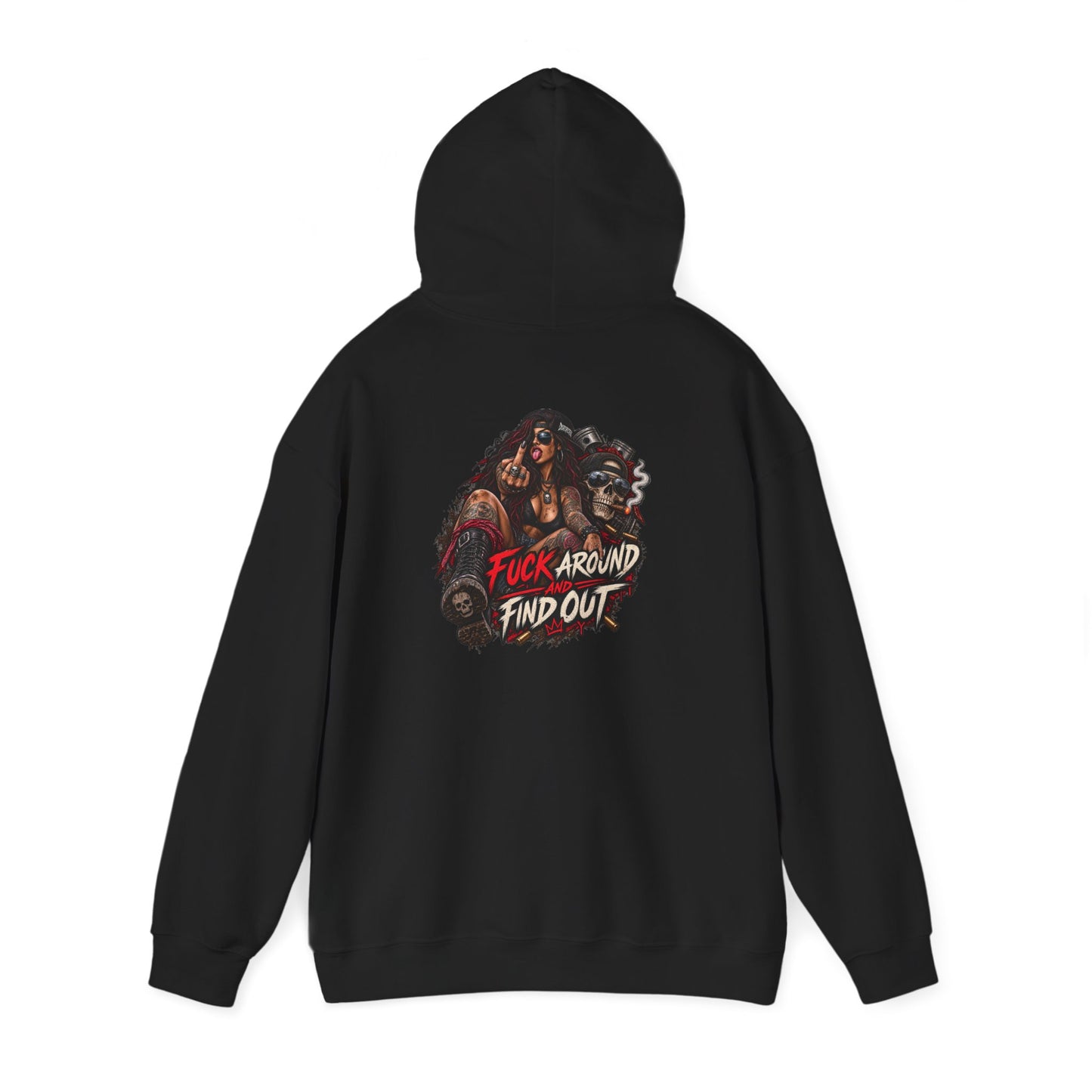 Fuck Around and Find Out — Back-Print Graphic Hoodie