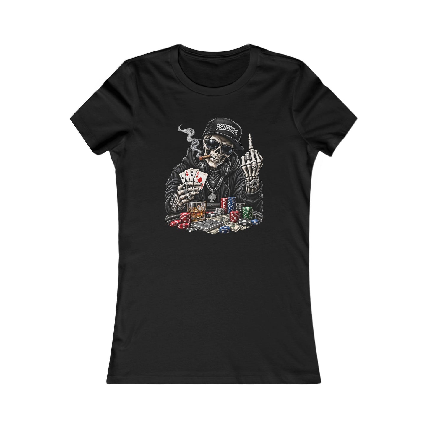 Skull Poker — Women's Favorite Graphic Tee