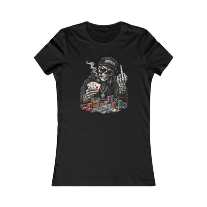 Skull Poker — Women's Favorite Graphic Tee