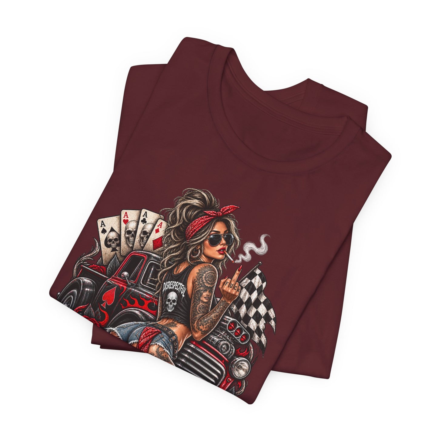 Disrespectful Apparel Pin-Up Racing Tee