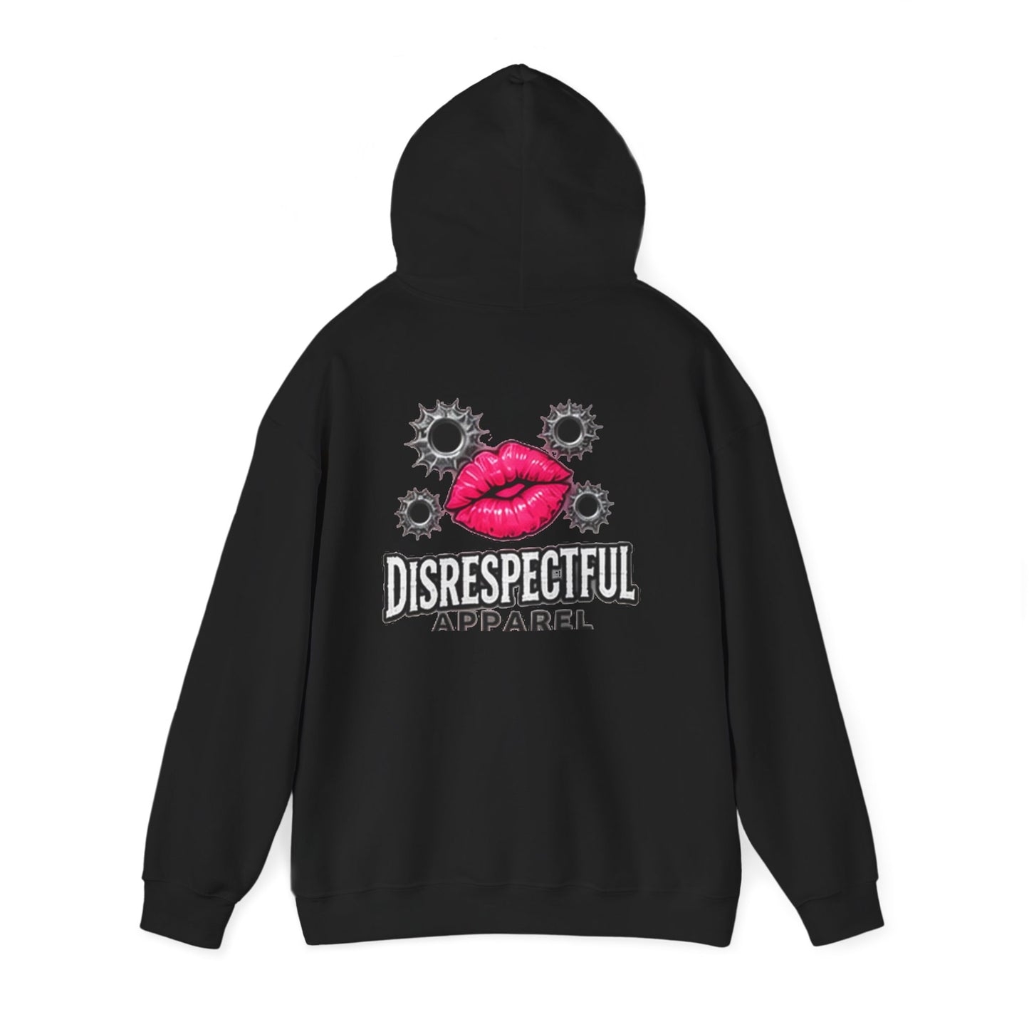 Kiss & Bullet Hole — Back-Print Graphic Hoodie
