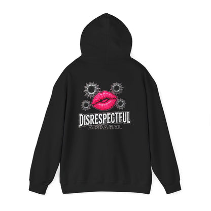 Kiss & Bullet Hole — Back-Print Graphic Hoodie