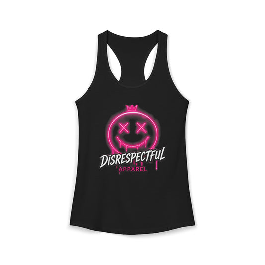 Pink Graffiti Smile — Women's Racerback Tank