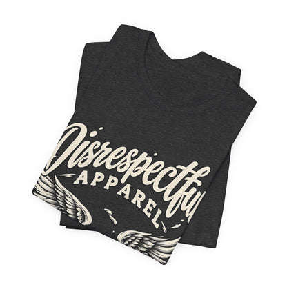 Disrespectful Apparel Eagle Graphic Tee — Vintage Script Logo T-Shirt