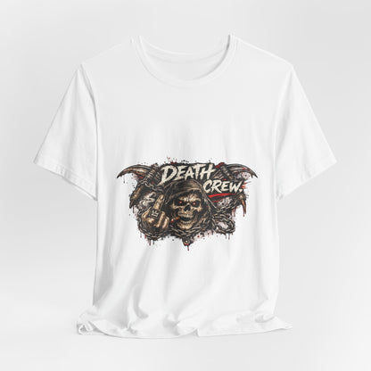 Death Crew Skull Graphic Tee — Vintage Biker Rock T-Shirt