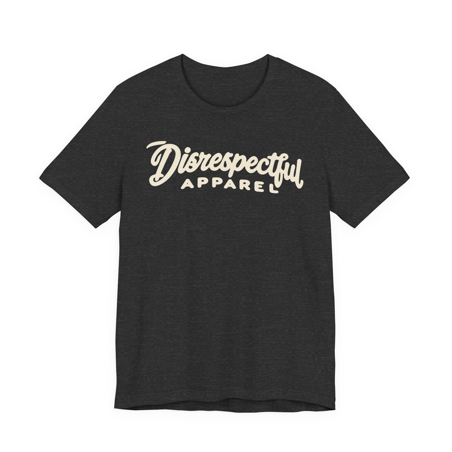 Disrespectful Apparel Script Logo Tee — Casual Graphic T-Shirt
