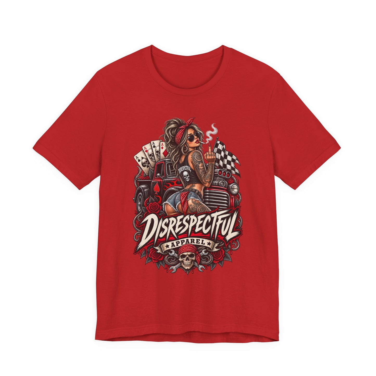 Disrespectful Apparel Pin-Up Racing Tee