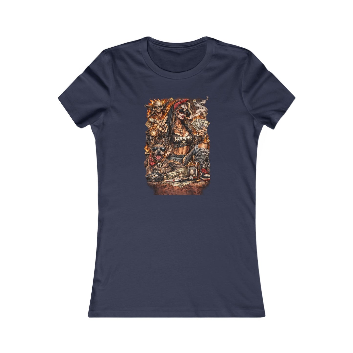 Skull Gambler — Women's Favorite Graphic Tee